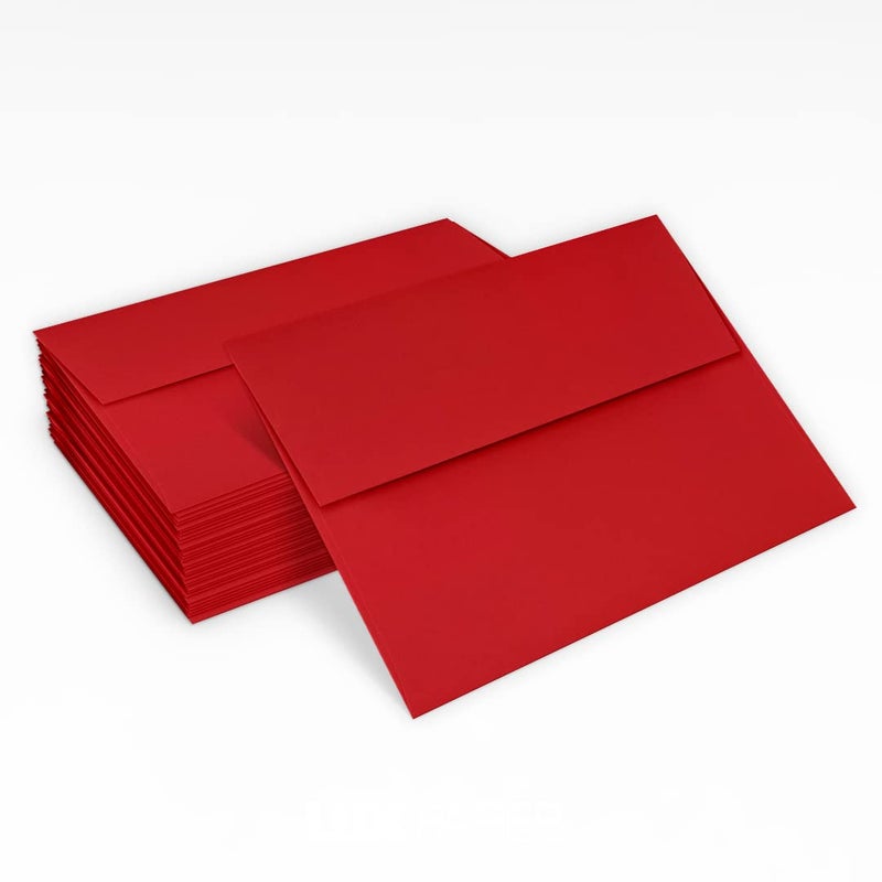 LUXPaper 4Bar A1 Invitation Envelopes | Peel & Press | 3 5/8" x 5 1/8" | Ruby Red | 80lb. Text | 50 Qty - Image 5